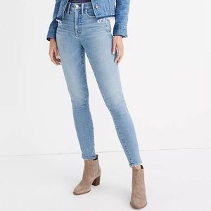 10" Madewell High-Rise Skinny Jeans in Hamden Wash